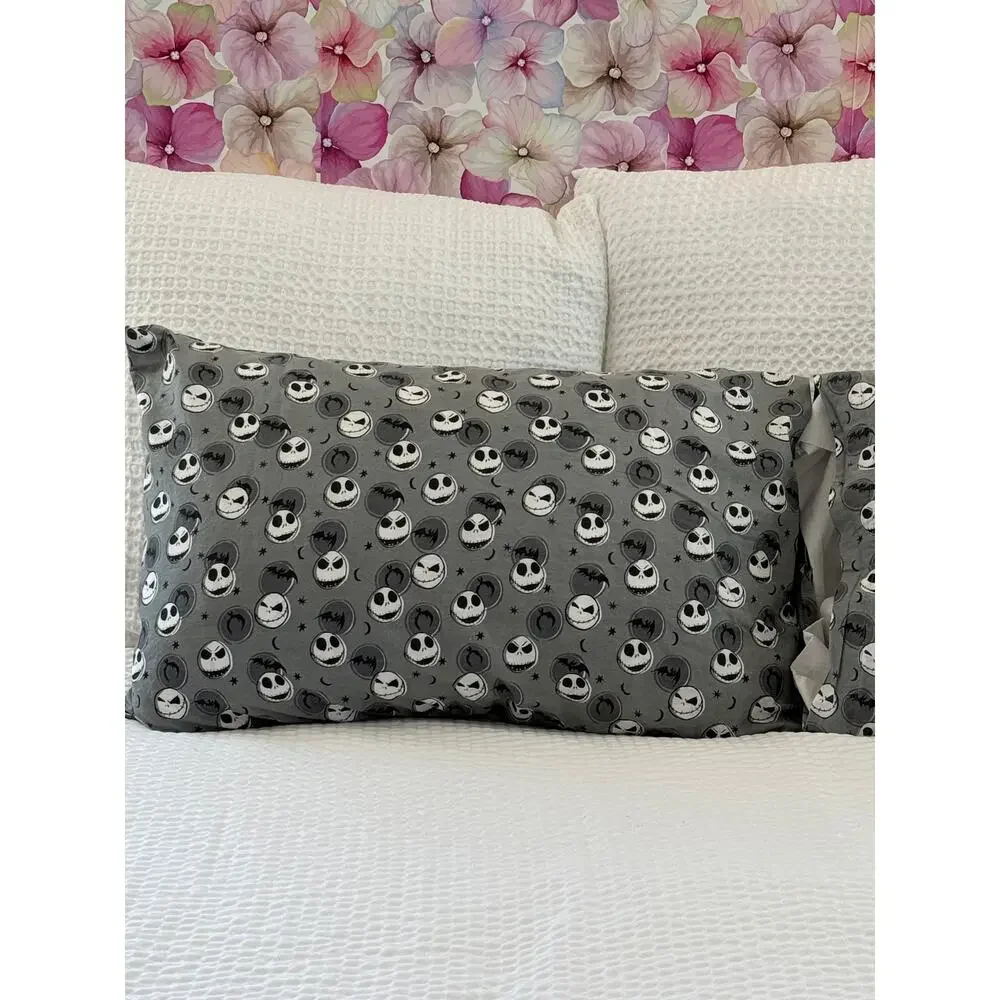 DISNEY Nightmare Before Christmas Jack Skellington Pillowcases Set Of 2 CottonN